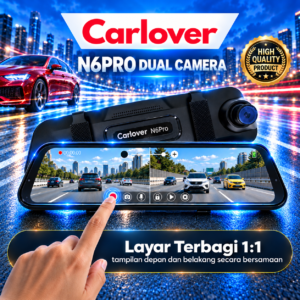 DASHCAM MOBIL CAMERA DVR-N6PRO-2CH-10"-TOUCH SCREEN-ADAS-WIFI