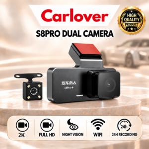 DASHCAM MOBIL CAMERA DVR-S8PRO-2CH-3,39″-WIFI