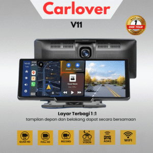 DASHCAM MOBIL CAMERA DVR-V11-2CH-ANDROID AUTO-APPLE CAR PLAY