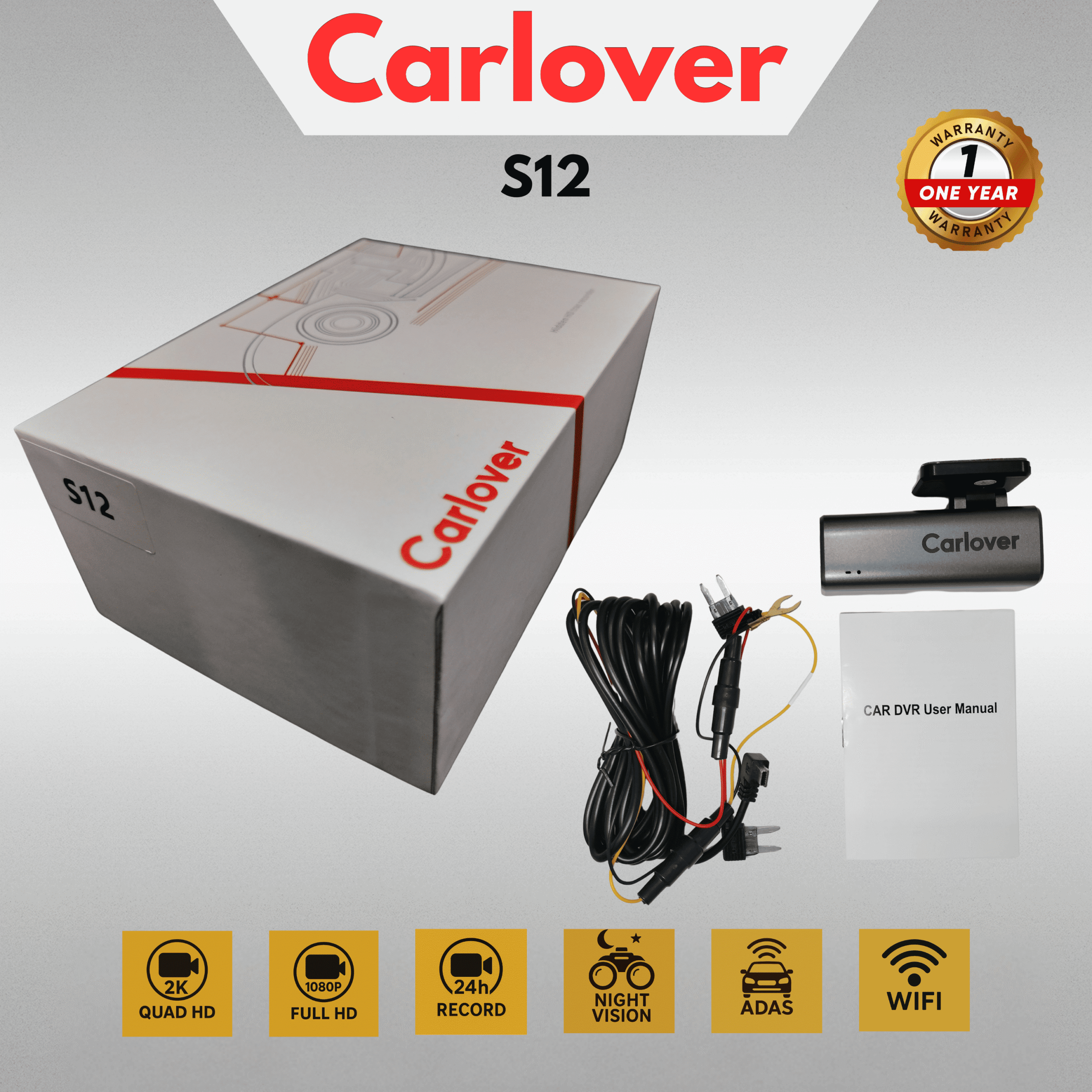 DASHCAM MOBIL CAMERA DVR-S12-1CH-WIFI - Image 3