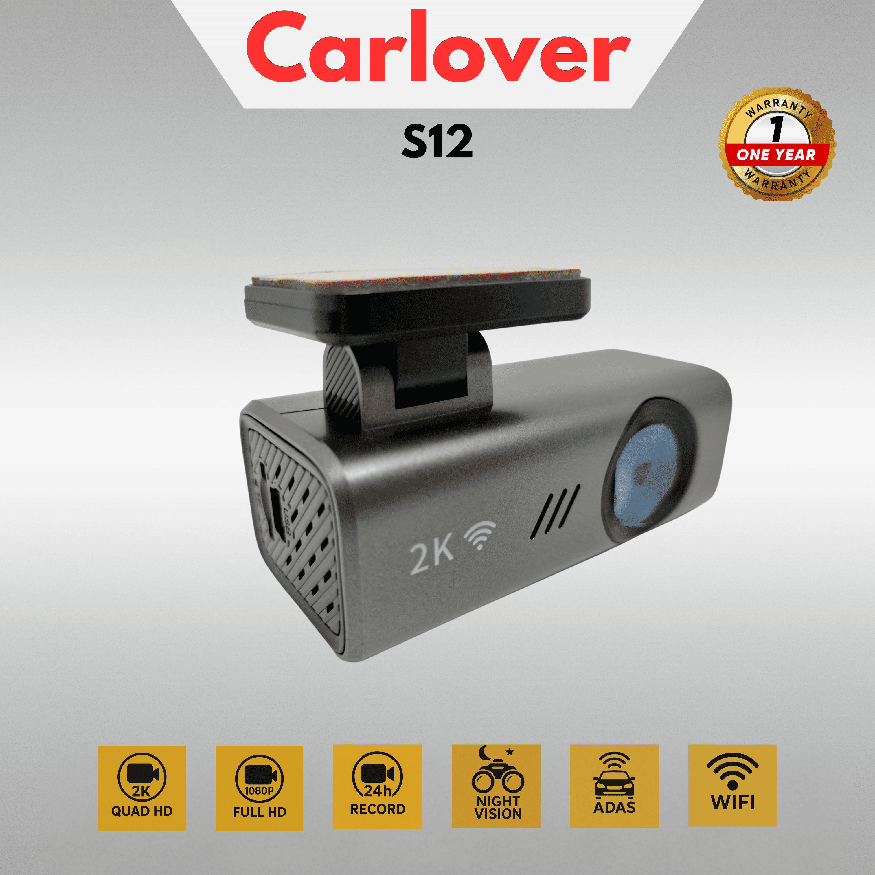 DASHCAM MOBIL CAMERA DVR - S12-1CH - WIFI