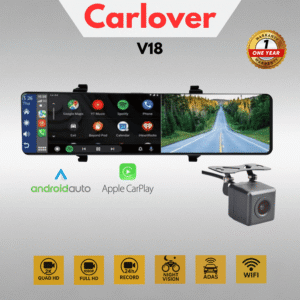 DASHCAM MOBIL CAMERA DVR-V18-2CH-ANDROID AUTO-APPLE CAR PLAY