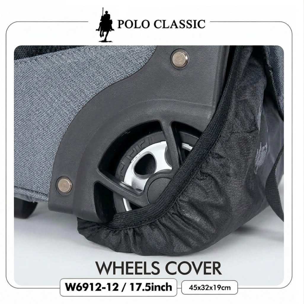 Polo Classic Gray Rolling Backpack - Image 2